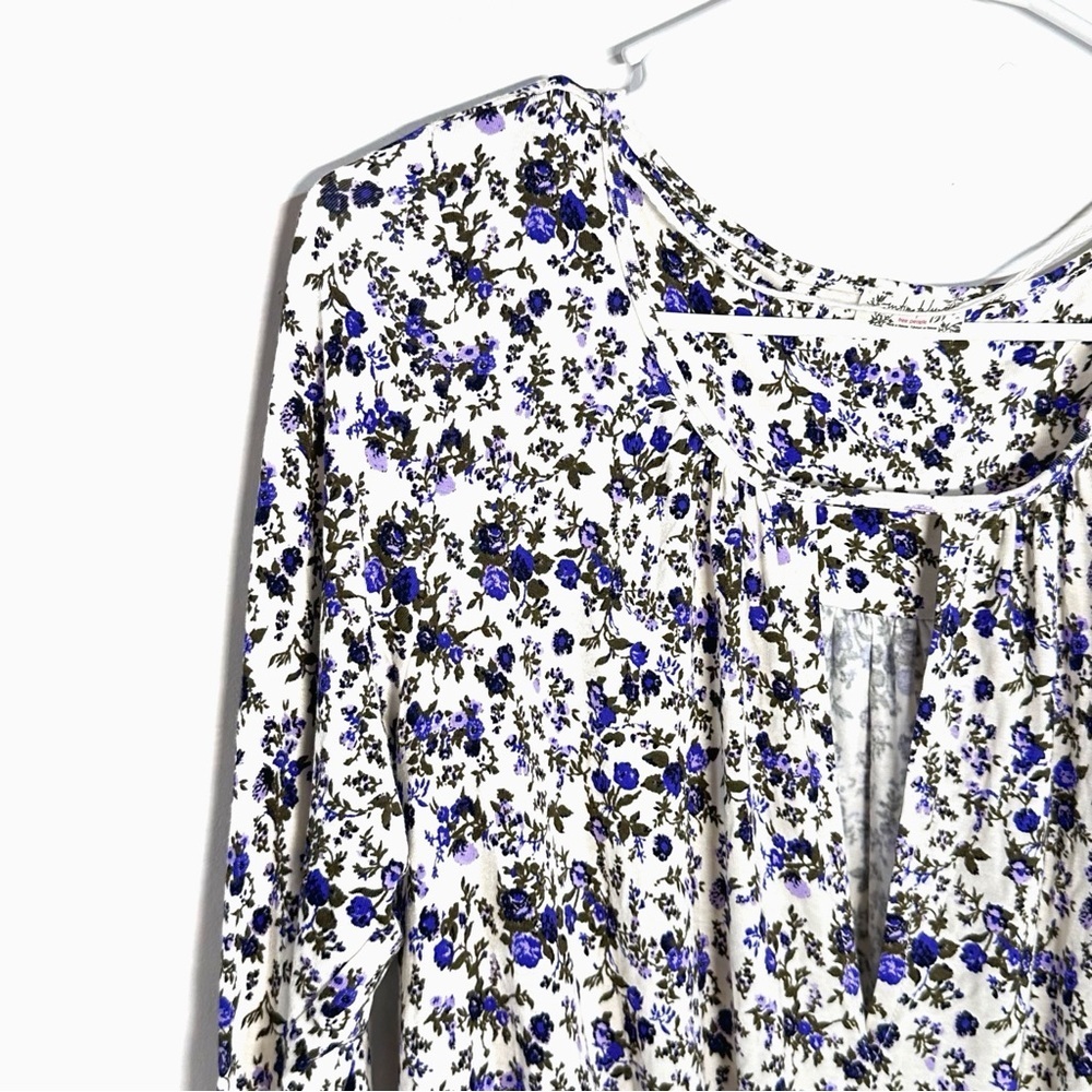 Free People Intimately Soft Long Sleeves Floral Kaya Printed Bodysuit Size S - Picture 6 of 14